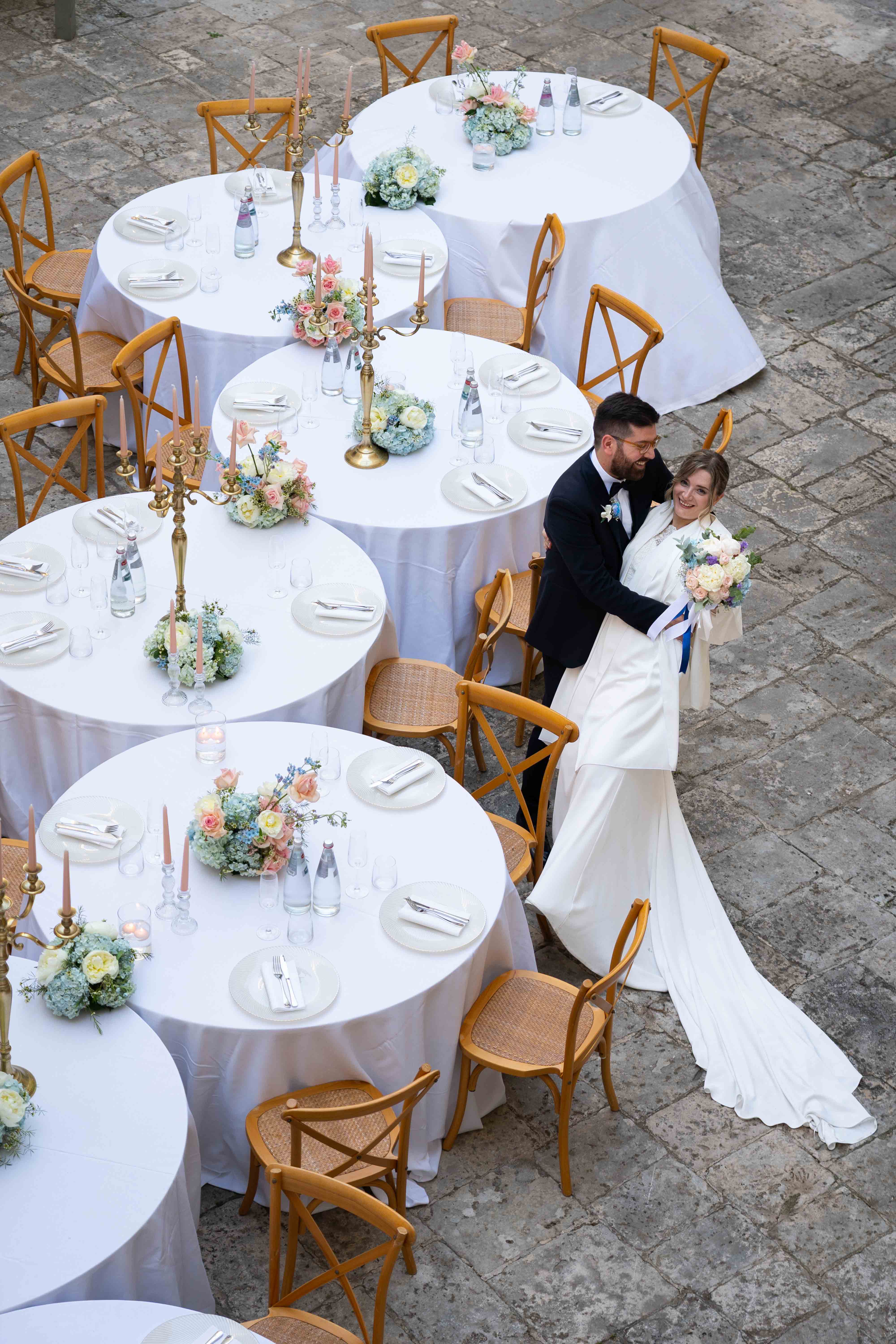 Destination wedding in Italy — golden hour portrait
